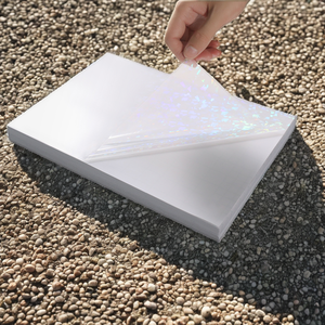 Nouveau film de plastification à froid Yalan A4 en PVC, feuille d'autocollants vinyle holographique, auto-adhésif, imperméable, mat - Product Image 2
