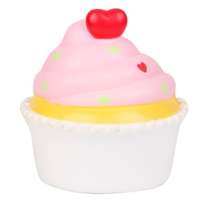 Cartoon Pu Foam Cherry Cupcake <b>Squishy</b> Toy For Kids 2 4 Years Unisex Fidget Toy Decorative Gift - Product Image 3
