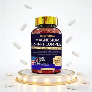 Stokta Çok Satan 12'si 1 Arada Magnezyum Kapsülü Sıcak Satış 12'si 1 Arada Mineraller Fabrika OEM Destekli Karmaşık Magnezyum Kapsülü - Product Image 1