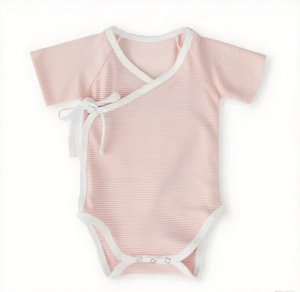 Cravatta laterale a maniche corte di colore personalizzato con bavaglini a righe vendita calda per tutti i mesi <span class=keywords><strong>pagliaccetto</strong></span> per neonati <span class=keywords><strong>elegante</strong></span> Boutique - Product Image 3