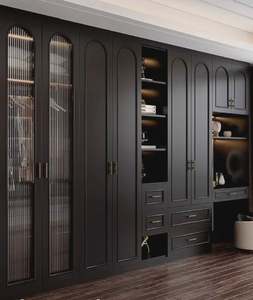 Armario de Madera Plegable Moderno y de Lujo de Alta Calidad, Mueble de Dormitorio Sencillo Personalizable de Fábrica para Hoteles - Product Image 4