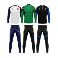 Nouvelle conception, tenue de football d'entraînement pour adultes, polyester respirant, ensembles de survêtement de football pour équipe de club, logo personnalisé, service OEM