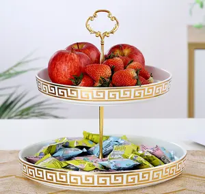 Nordic Ceramic Cake Stand White Tier Platter For Cake Tier Plate Ceramic