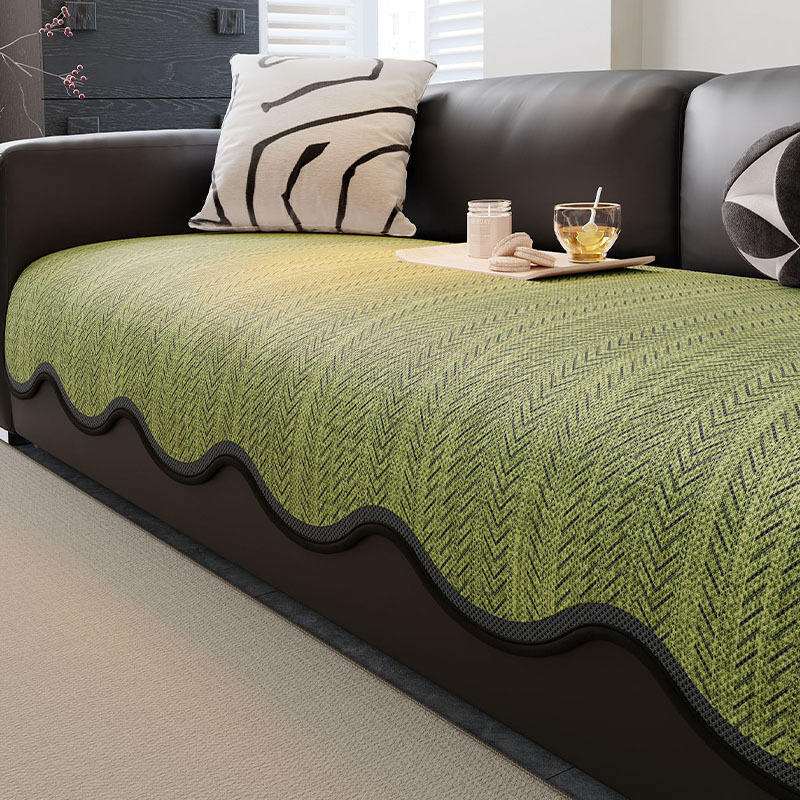 Ice silk-shaped fish bone pattern green