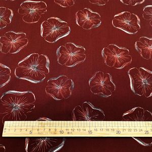 Tessuto Popeline di Cotone Pettinato Organico <span class=keywords><strong>Liberty</strong></span> con Motivo Floreale a Forma di Medusa per Abiti, Camicie, Gonne e Completi da Donna e Ragazza - Product Image 4