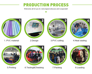 U Hình Dạng Khâu PVC Tếch Bọt Bơi Bơm Hơi Nền Tảng Nổi Dock Với Thang Inflatable Đảo Nổi Nền Tảng Nước - Product Image 5