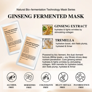 Seri <span class=keywords><strong>Masker</strong></span> Teknologi Bio-fermentasi Alami yang Mencerahkan & Menutrisi dengan Logo Khusus untuk Mengencangkan & Membentuk Kulit - Product Image 4