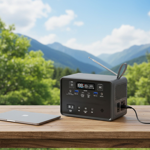 สถานีไฟฟ้าพกพา Lifepo4 พร้อมวิทยุ FM ความจุ 89.6Wh 28000mah ชาร์จเร็ว 100W พาวเวอร์แบงค์พร้อมเต้ารับ AC 100W สำหรับเครื่องจักร - Product Image 3