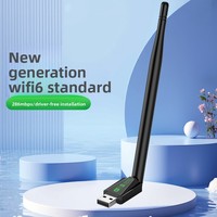 Mini Carte Réseau Sans Fil WiFi6 286M, Adaptateur USB Externe WiFi AX300 pour Ordinateur Portable, Sans Pilote Windows, Récepteur et Émetteur