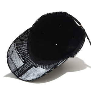 Giornale Vintage pittura a olio berretto da Baseball per gli uomini delle donne regolabile in cotone cappello da sole a tesa larga per la primavera estate - Product Image 5
