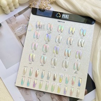 Nouvelle Poudre à Ongles SH Effet Aurore Colorée avec Effet Miroir, Poudre Acrylique Holographique Nacrée Magique Chrome, Paillettes et Matériau Liquide
