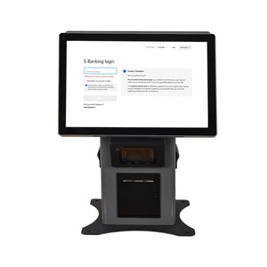 OEM ODM 18.5 21.5 Desktop Kiosk Dual Touch Screen <b>Printer</b> Pos Self Service Kiosk - Product Image 6