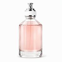 Flacon de parfum de luxe avec pompe pulvérisatrice chromée, collier cordonné et base en verre massif lourd