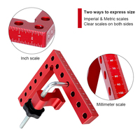 Bloc de précision à 90 degrés 120 140 160 Mm panneau d'épissage pince fixe outil pince d'angle règle carrée de positionnement en aluminium