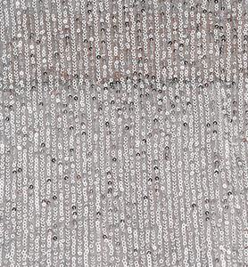 Largeur 130 cm Polyester paillettes colorées broderie perles brillantes tissu en maille tulle lourd dentelle tissu pour robe de mariée cheongsam - Product Image 4