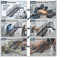Système de garde-corps en acier inoxydable sur mesure, garde-corps horizontal en tube pour escaliers, passerelles, projets commerciaux