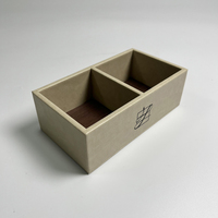 Boîte de rangement pour sachets de thé/café en cuir PU de luxe personnalisée pour les bureaux d'hôtel, boîtes à sachets de thé et boîtes de télécommande.