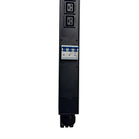 Soket PDU Tipe Rak Daya Tinggi Tiga Fasa 380V 63A 47KW 12-bit IEC-C19 dari Aluminium Alloy dengan Saklar Udara dan Steker Listrik 3/6 Outlet