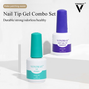 VINIMAY Empaquetado Combinación Punta Primer Punta de <span class=keywords><strong>uñas</strong></span> de gel suave Transparente con cepillo Gel X Puntas de <span class=keywords><strong>uñas</strong></span> para <span class=keywords><strong>uñas</strong></span> <span class=keywords><strong>postizas</strong></span> adhesivas - Product Image 2