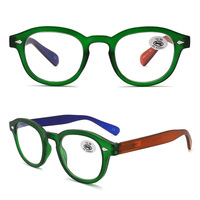 2022 à la mode Vintage Anti-lumière bleue lunettes mince lunettes de lecture PC rouge noir blanc pas cher en plastique caractéristiques Myope Correction
