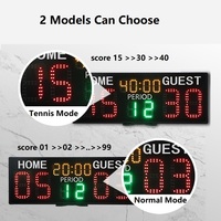 Tableau de bord de gardien de score électronique d'entraînement quotidien stade intérieur terrain de padel jeu de balle notation Portable LED tableau de bord de Tennis numérique