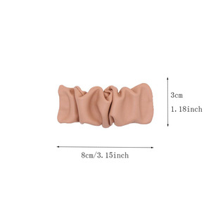 Pinces à cheveux en cuir plissé pour femmes, nouvelles clips rétro passe-partout à la mode, bon marché, accessoires pour cheveux, printemps - Product Image 3