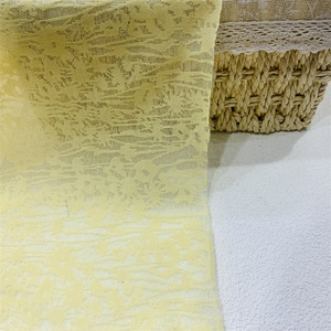 <span class=keywords><strong>Tissu</strong></span> Jacquard Texturé Double Couche Respirant en Dentelle Tricotée Léger 100g/m Anti-Plis pour Robes et Costumes de Créateurs de Mode - Product Image 2