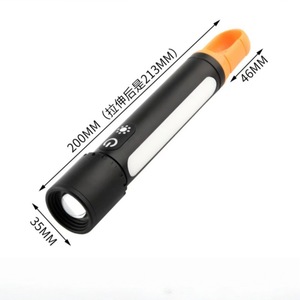 <b>Led</b> Aluminum Alloy <b>Flashlight</b> 200Mm Extendable Zoomable Rechargeable Outdoor Use - Product Image 1