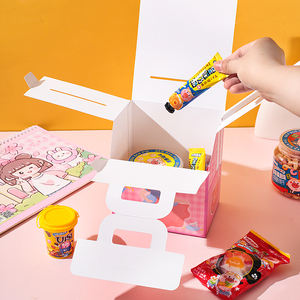Scatola regalo per bambini scatola vuota per snack per caramelle zaino scatola per timbri portatili per imballaggi alimentari realizzati in cartone resistente - Product Image 5