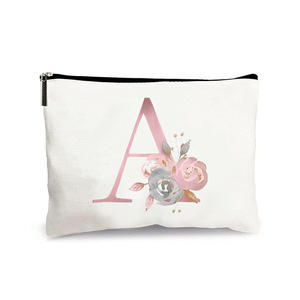 Lingdeer - Llavero Personalizado con Iniciales Florales, Bolsa de Maquillaje de Viaje Personalizada, Regalo de Cumpleaños para Mujeres, Novias, Adolescentes, Maestras, Monograma Cosmético - Product Image 6