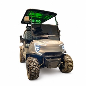 Voiturette de golf <span class=keywords><strong>électrique</strong></span> 6 <span class=keywords><strong>places</strong></span> pour parc d'obstacles, avec moteur AC 72V 7.5KW, batterie au lithium, pour les trajets des équipes le jour de la course et chariot de transport de panneaux muraux - Product Image 3