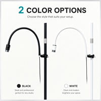 Lampe UV à pince pour séchage rapide des cils, support demi-lune, intensité réglable en continu, portable pour usage domestique, séchoir à ongles LED pour cils