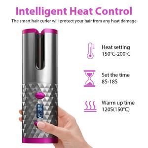 Lot de boucleurs à cheveux rechargeables personnalisés à marque privée, outil de coiffage automatique à prix réduit pour achats groupés - Product Image 4