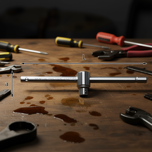 240 1 N Wrench Extension Bar L Length A Diameter Metal <b>Tool</b> For Mechanics - Product Image 3