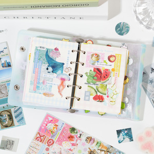 30 hojas/paquete de pegatinas, <span class=keywords><strong>libro</strong></span> de noche, Brisa, papelería, creativo sueño, núcleo, patrón de <span class=keywords><strong>viento</strong></span>, Material, diario hecho a mano, Collage DIY - Product Image 4