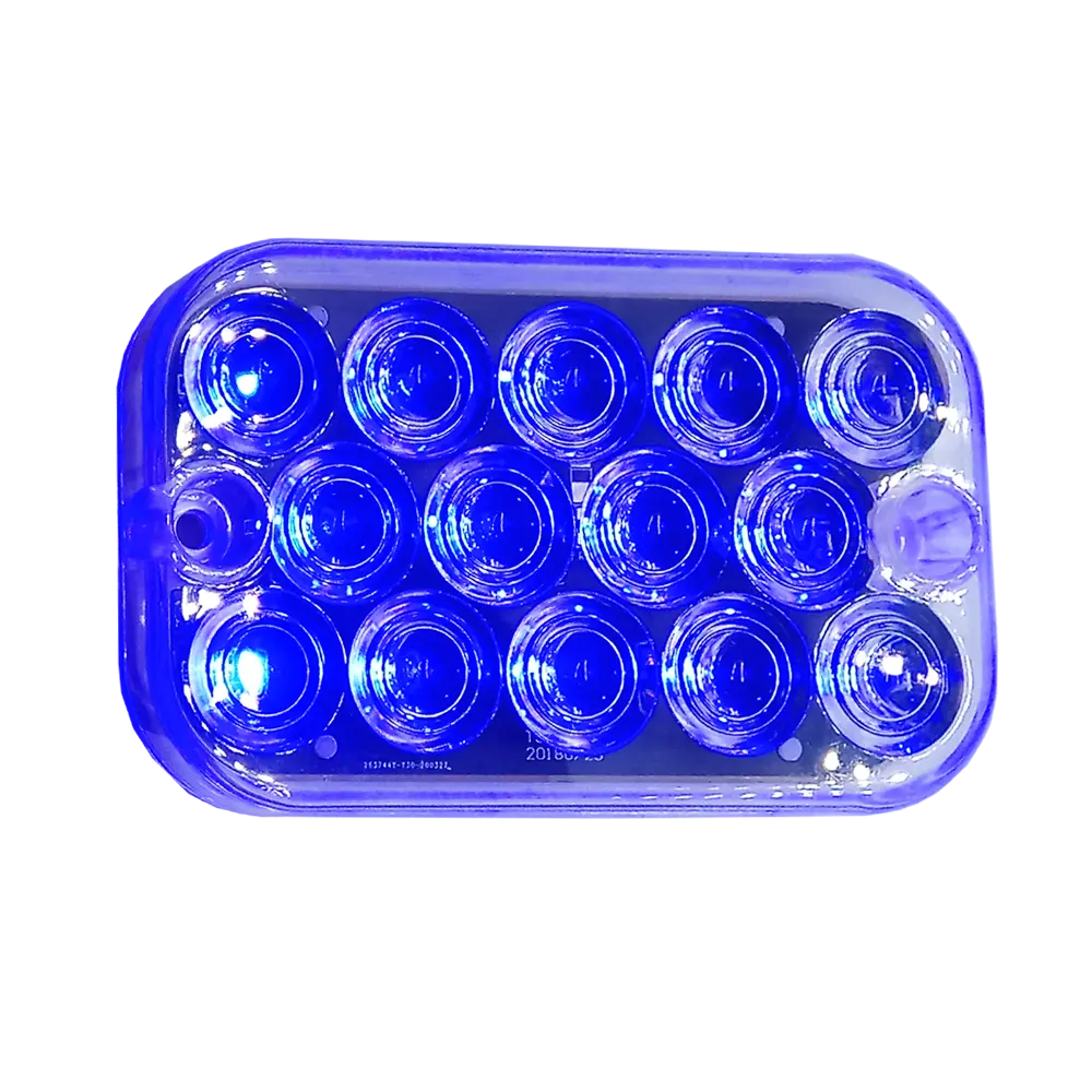 5 Inch blue Rectangle LED tail rear lamp light for truck trailer tractor