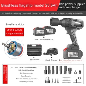 Llave de Impacto de Alto Torque de 21V, Grado Industrial/DIY, Pistola de Aire sin Escobillas, Batería de Litio, Tamaño de 1/2 Pulgada para Llaves Eléctricas N219 Smal - Product Image 6