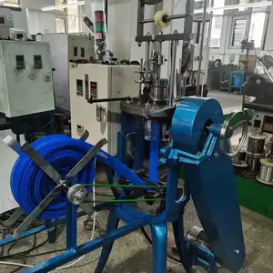 High quality circular metal steel and Blue flat PP wire mesh knitting machine