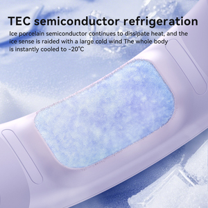 Ventilador de Cuello Portátil sin Aspas, Carga Rápida Tipo-C, <span class=keywords><strong>Aire</strong></span> <span class=keywords><strong>Acondicionado</strong></span> Personal, Ligero para Viajes y Oficina - Product Image 3