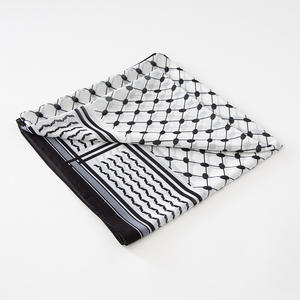 CCY 2024 été mousseline de soie imprimé Palestine tête écharpe Keffiyeh islamique femmes Shemagh arabe carré Hijab 115cm - Product Image 6