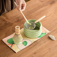 Ensemble d'outils pour matcha, ensemble de thé Baibenli en céramique de quatre/cinq/sept pièces, nouveau style chinois, emballage en boîte couleur, usine source Dehua
