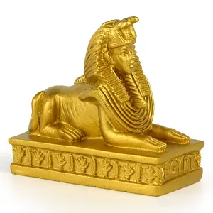 埃及狮身人面像收藏小雕像2.4 “H埃及纪念品迷你树脂小雕像