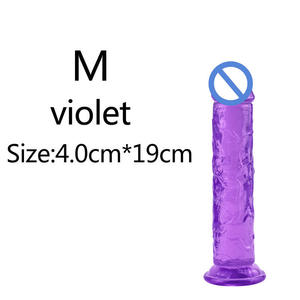 Different Sizes Realistic Anal Dildo Vibrator for Women-Waterproof Eco-Friendly Colorful Crystal <strong>Rubber</strong> - Product Image 2