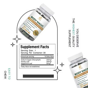 Oem One Bottle capsule magiche per il corpo per adulti clorofilla prezzemolo foglia integratori integratore sanitario Private Label - Product Image 3