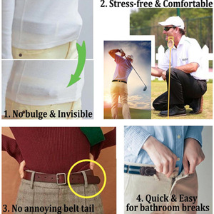 Buckle Free Simple and High-density Stretch Invisible Slacker <b>Belt</b> PU Waist <b>Belt</b> - Product Image 6