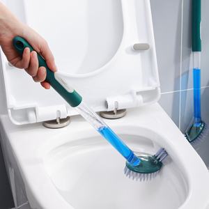 Escobilla de Baño Independiente Realida con Dispensador, Montada en la Pared, <span class=keywords><strong>Antigoteo</strong></span>, Diseño Delgado, para Limpieza del Hogar, Colores Personalizados - Product Image 5