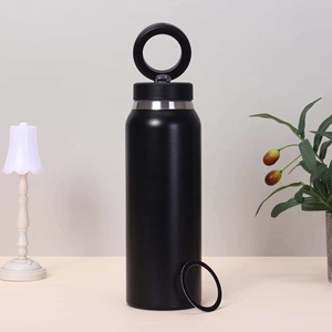 Magnetic Phone Holder Stainless Steel Cup Leak-Proof 6-12 Hours Thermal Insulation Outdoor Cycling <b>Large</b> Capacity 304 - Product Image 3