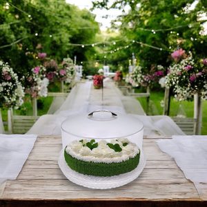 Soporte para pasteles con cubierta de mango de metal cubierta de mango de zinc cubierta fácil de levantar - Product Image 5