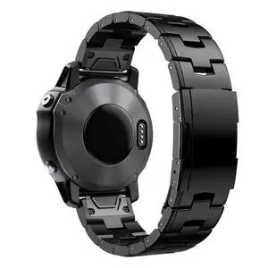 Keepwin jam tangan pintar warna Titanium, tali pengganti gelang Universal 20mm 22mm untuk jam Samsung Galaxy 4 5 6 42mm 46mm