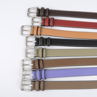 Nouvelle Arrivée Ceinture Femme en Cuir Véritable avec Boucle en Alliage, en Cuir de Vachette Première Couche Grain Litchi pour Jeans et Pantalons Décontractés – En Stock